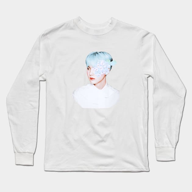 Yoongi Long Sleeve T-Shirt by clairelions